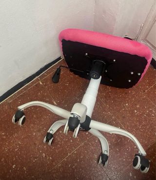 2 Sillas Giratorias Rosas