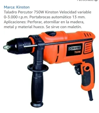 Taladro Percutor Kinston 750W