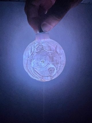 Bola de Navidad personalizada con foto (litofanía)