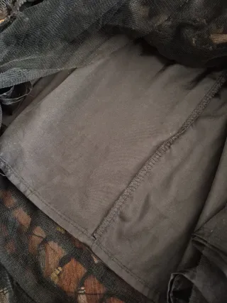 Falda larga con pompones ,la he lavado a mano