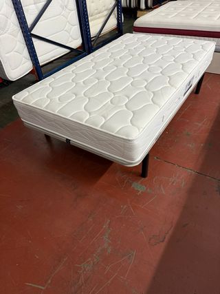 SOMIER Y COLCHON FLEX HOTELERO VISCO 120x200