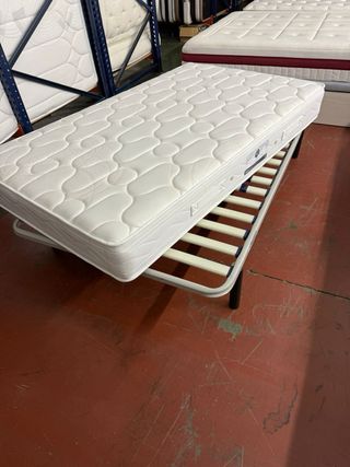 SOMIER Y COLCHON FLEX HOTELERO VISCO 120x200