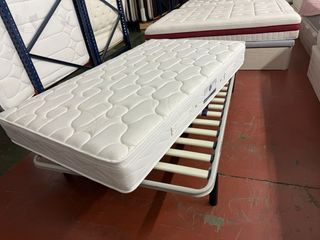 SOMIER Y COLCHON FLEX HOTELERO VISCO 120x200