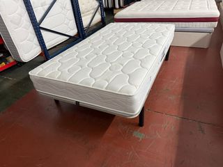 SOMIER Y COLCHON FLEX HOTELERO VISCO 120x200