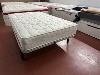 SOMIER Y COLCHON FLEX HOTELERO VISCO 120x200
