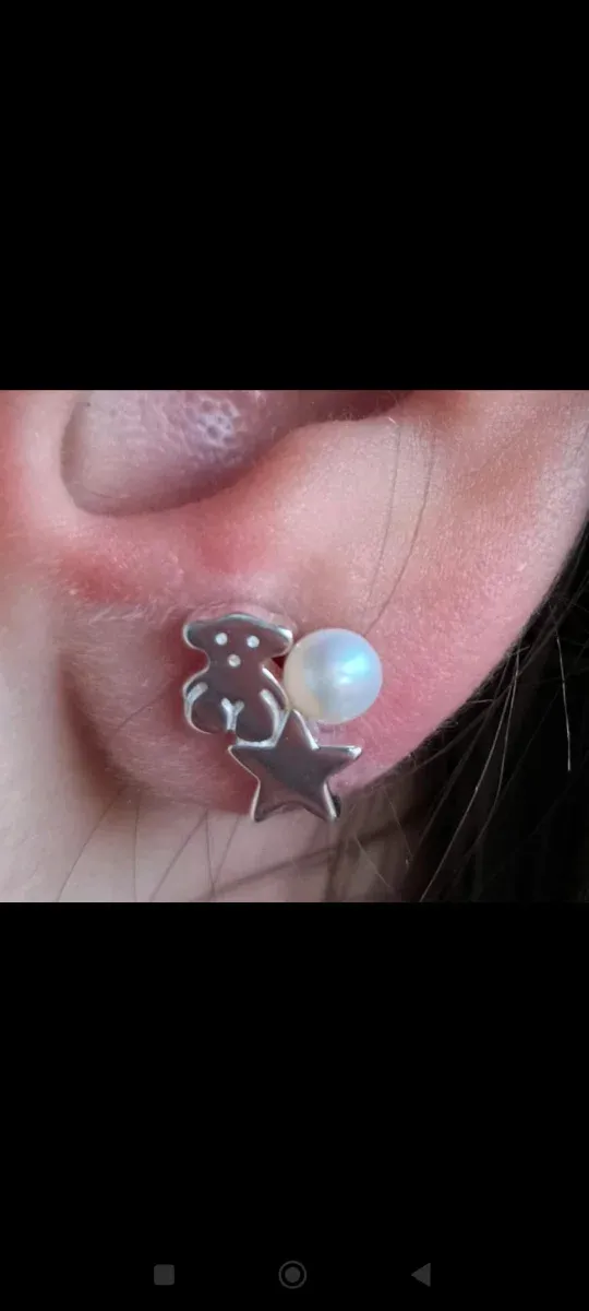 Pendientes Tous Oso y Estrella con Perla