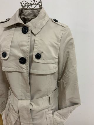 【MNG Suit】Gabardina Beige Mujer - Talla M