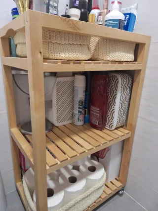 Carro Auxiliar Madera Ikea