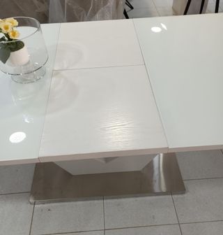 Mesa Comedor Extensible Blanca