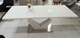 Mesa Comedor Extensible Blanca