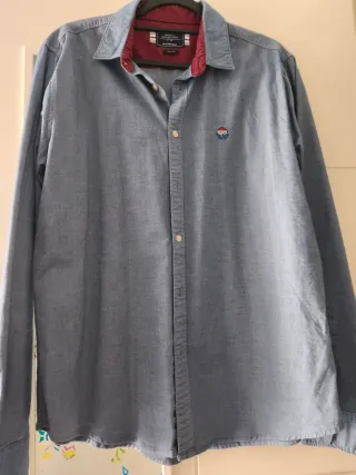 Camisa Oxford Azul Talla XL