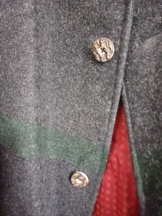 Abrigo largo hombre gris