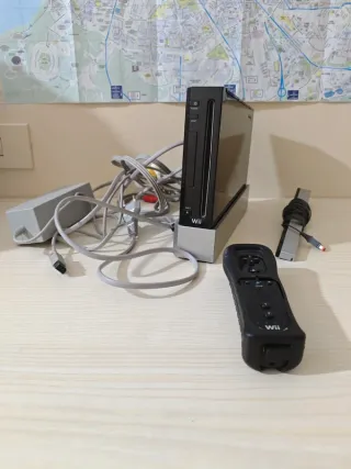 Nintendo Wii Nera + Controller + Cavi Originali