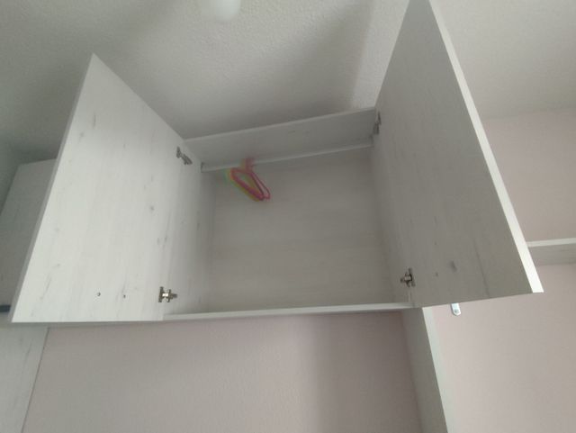 Dormitorio juvenil madera blanca/gris