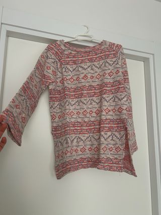 Jersey estampado étnico manga larga