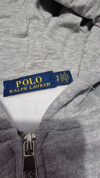 Sudadera Ralph Lauren Zip Gris