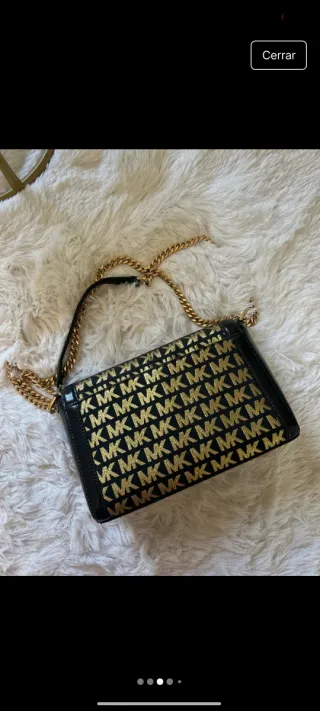 Bolso Michael Kors Negro y Dorado