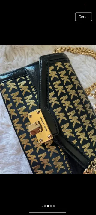 Bolso Michael Kors Negro y Dorado