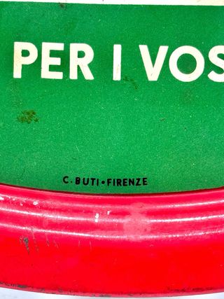 Vassoio pubblicitario vintage Levissima – C. Buti Firenze anni ’50 – 32x23,5 cm