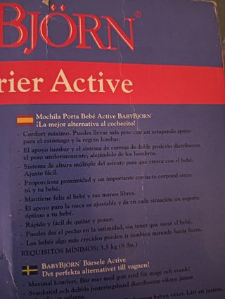 Portabebés BabyBjörn Active