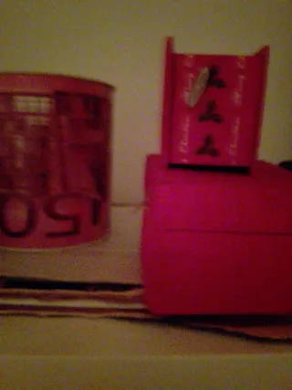 Porta oggetti cucina rosso