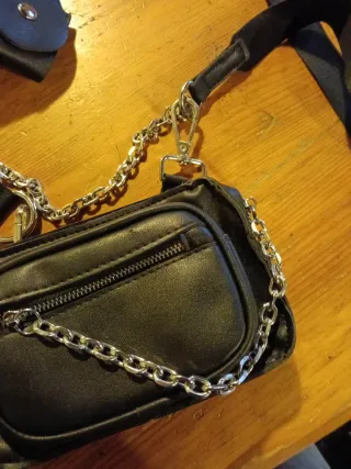 Borsa Punk Nera con Catena