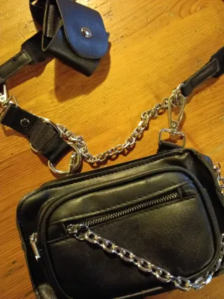 Borsa Punk Nera con Catena