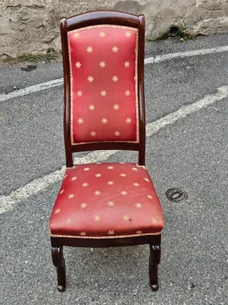 Sedia antica mogano camera salotto