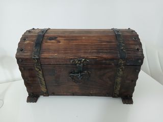 Scrigno Baule Forziere Portaoggetti Legno