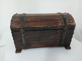 Scrigno Baule Forziere Portaoggetti Legno