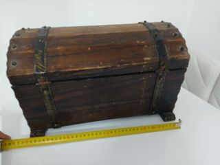 Scrigno Baule Forziere Portaoggetti Legno