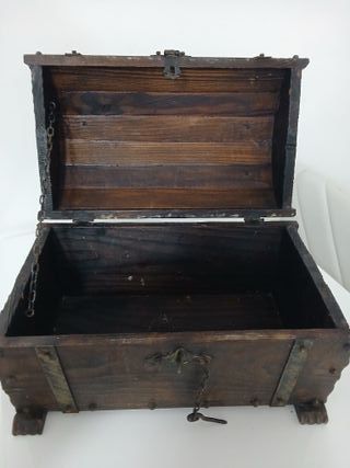 Scrigno Baule Forziere Portaoggetti Legno