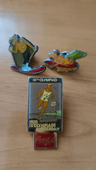 Lote pins deportes: Olimpiadas y Coca-Cola