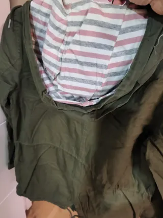 Parka verde militar talla s