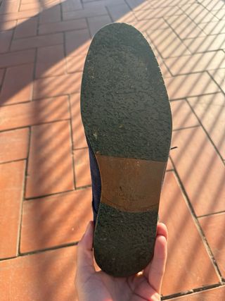 Zapatos ZARA azul marino estilo casual-elegante