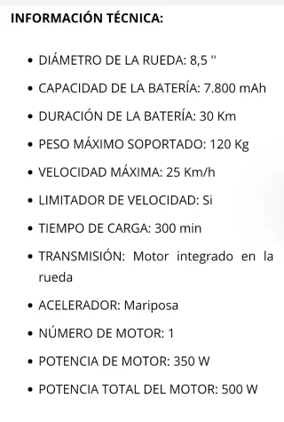 Patinete Eléctrico Reebok Urban Azul 8.5