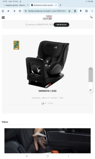 Silla coche Britax Romer Swingfix i-Size