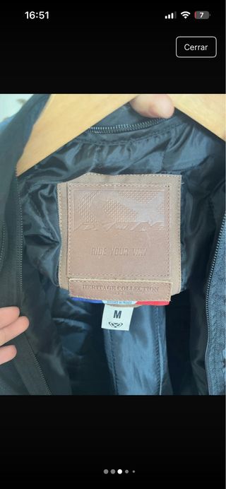 Chaqueta de moto Ixon azul