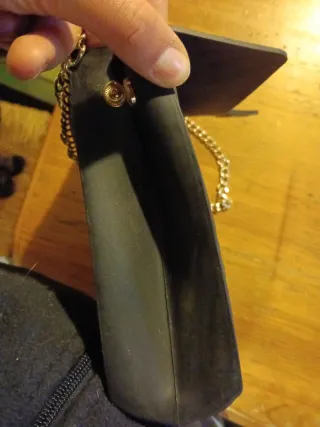 Borsa a tracolla trapuntata con catena dorata