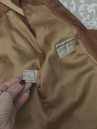 Giaccone scamosciato donna taglia M