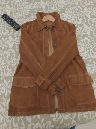 Giaccone scamosciato donna taglia M