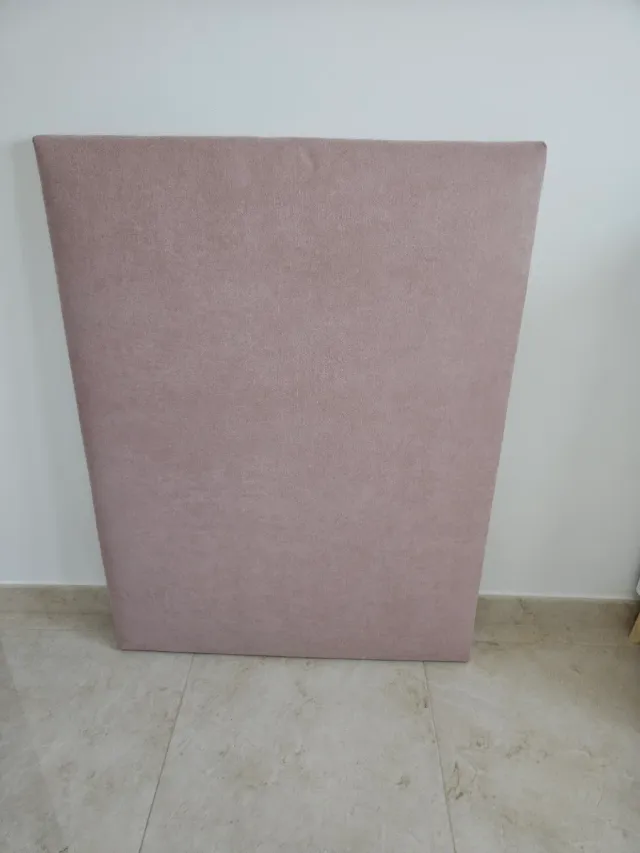 Cabecero de tela rosa 90*120