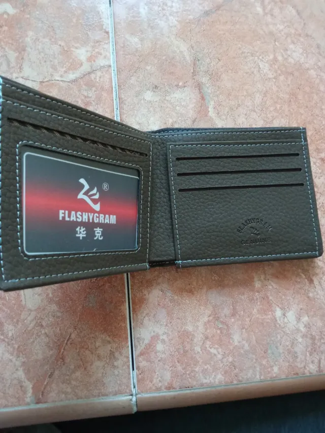 Billetera F-GRAM Caballero Negra y Marrón