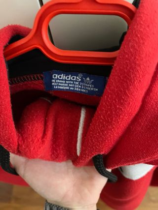 Sudadera Adidas Roja Hombre