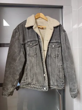 Chaqueta Levi's Hombre Gris Forro Borreguito