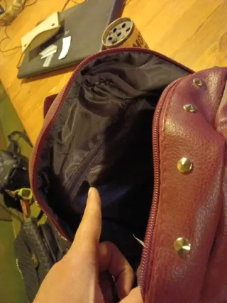 Zaino donna con borchie oro