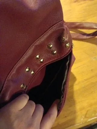 Zaino donna con borchie oro