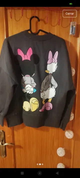 Sudadera Disney Minnie y Daisy Gris