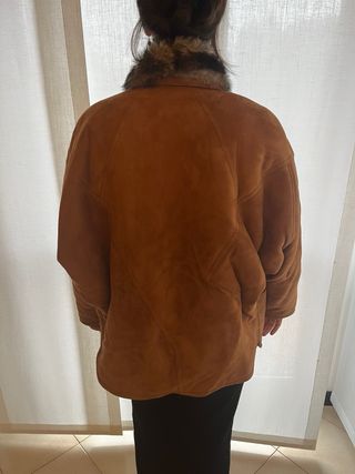 Giacca shearling vintage marrone taglia 42