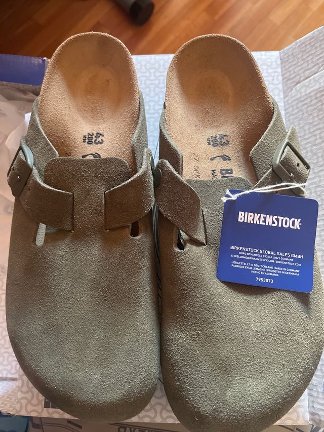 Zuecos Birkenstock Gris Talla 43